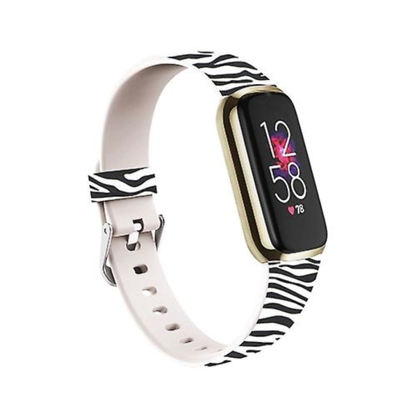 Tulostettavalle Fitbit Luxe Special Editionin watch Zebra