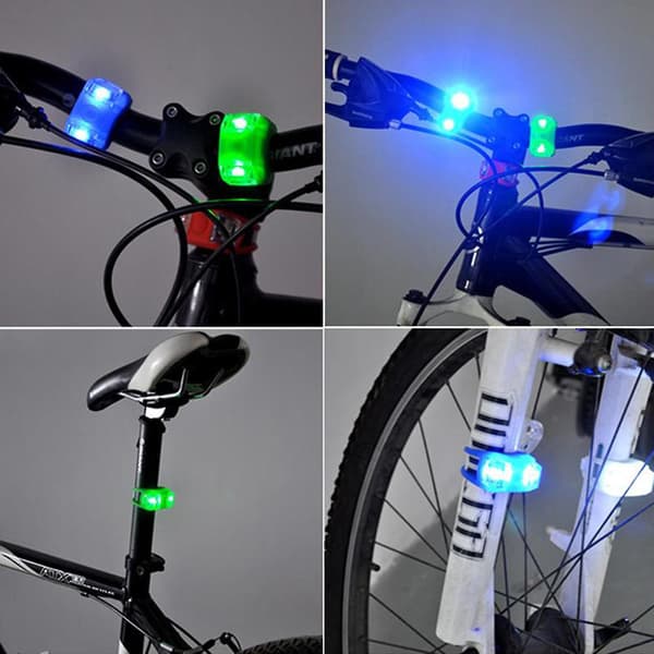 Fro Lights Mountain Bike Advarselslys Led Baklys Frontlys Kikkertlys White