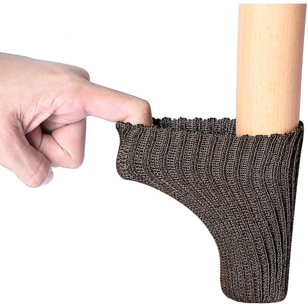 24st Stolbenstrumpor Elastiska möbler Benstrumpor, golvskydd Brown