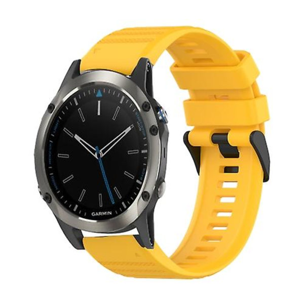 Garmin Quatix 5 22 mm vaakasuora rakenne watch ranneke irrotustyökalulla Yellow