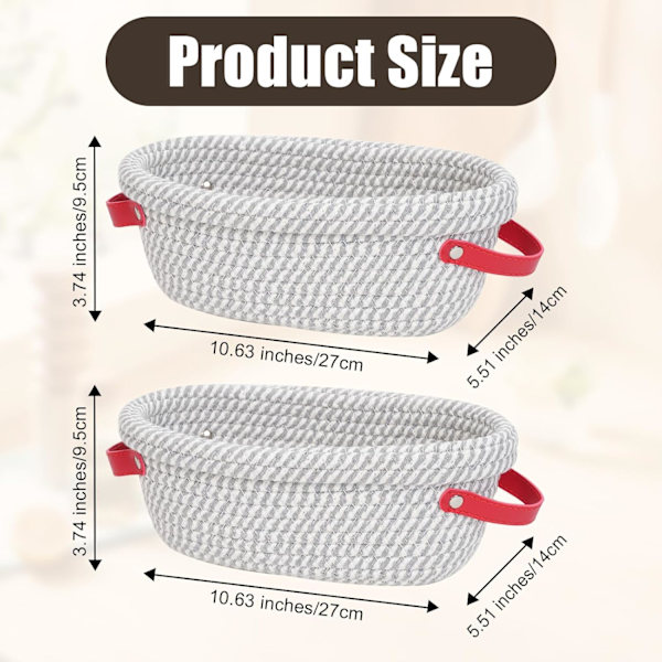 Banneton Brødhevekurv, 25 cm Oval, 2-pakning