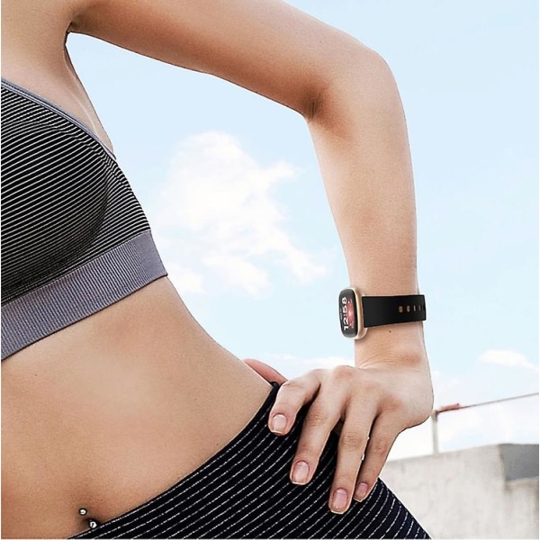 For Fitbit Versa 3 silikonklokkerem Black