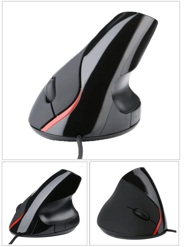 Langallinen USB Ergonominen Pystyhiiri (harmaa)