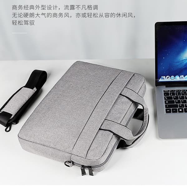 Laptopveske 13,3 tommer hamp grå for ny Macbook Xiaomi