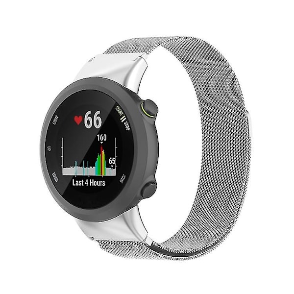 Garmin Forerunner 45 / 45s / Swim 2 Milanese Vaihderannekelloranneke Silver