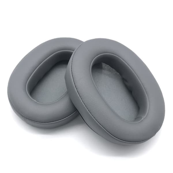 Øreputer for Sony WH-XB900N Erstatning øreputer i lær, 1 par grå