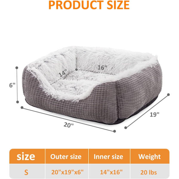 Vaskbar ortopædisk hundesofa
