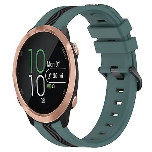Garmin Forerunner 645 Music 20 mm pystysuuntainen, kaksivärinen watch Green-Black