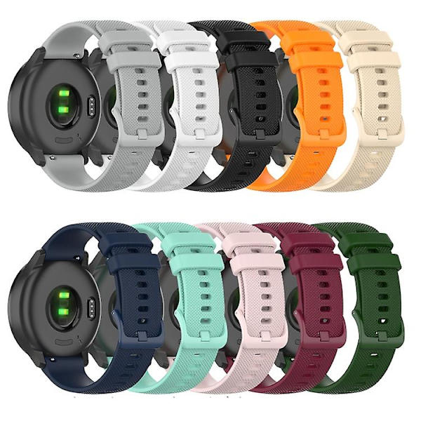 Til Garmin Vivomove lille gitter silikone urbånd Gray