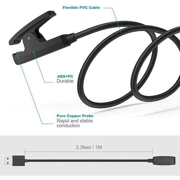 Oplader til Garmin Forerunner 35 30 230 235 630 USB-opladningsdatakabel