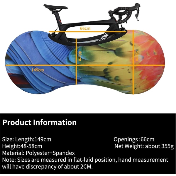 Sykkeltrekk, støvtett oppbevaringspose for sykler, vaskbar Mehrfarbig B