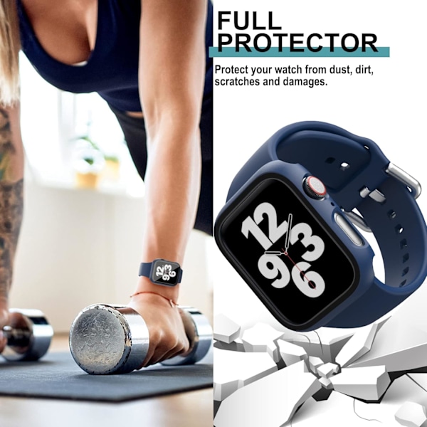 6-pack skal för Apple Watch Series 3/2/1 42mm skärmskydd B