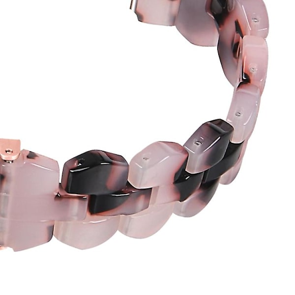 For Fitbit Versa 3 / Sense Universal Rhombus Resin Watch Band Tortoise Stone Flower