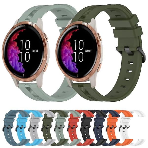 Garmin Venu 20 mm kovera raidallinen watch Navy Blue