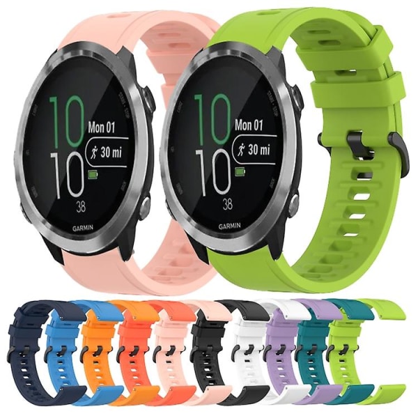 Garmin Forerunner 645 Music 20 mm yksivärinen pehmeä watch Red