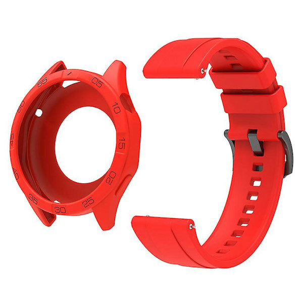 Silikonarmband för Huawei Watch GT 4 46mm, med klockfodral Red