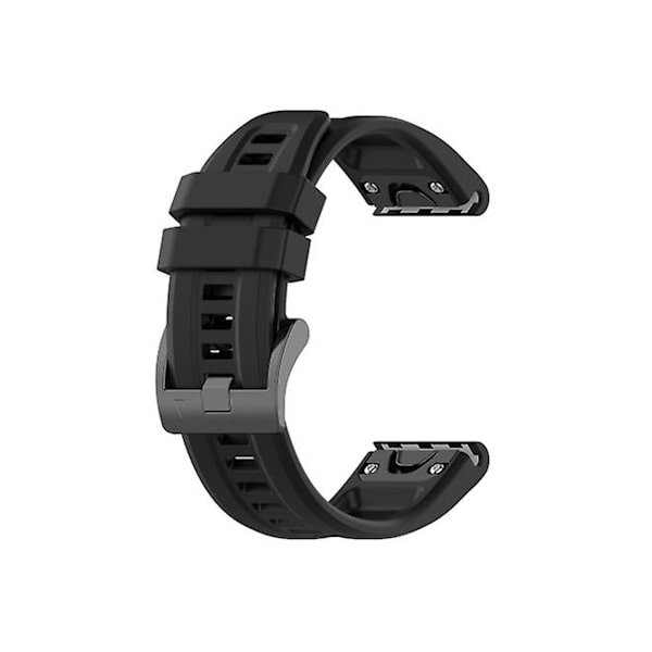 Rem til Garmin Fenix 3 26Mm Silikone Sport Rent Farve Urrem Sort