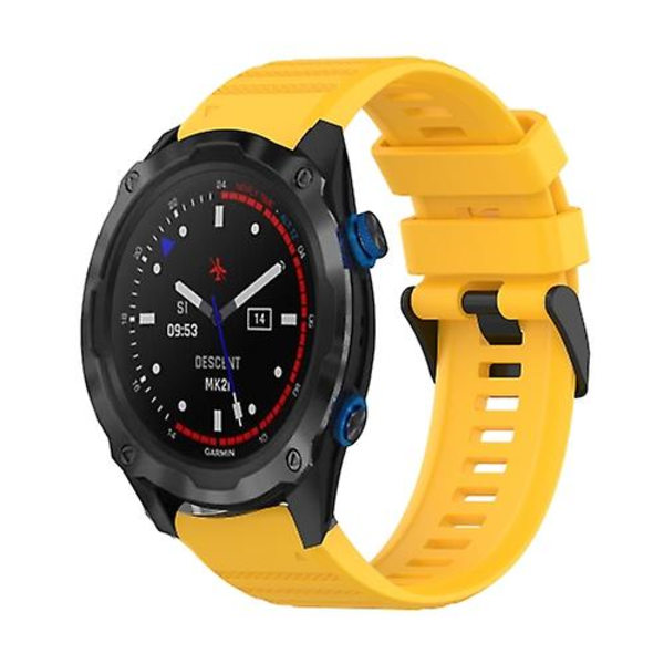Garmin Descent Mk 2i 26mm vaakasuora rakenne watch ranneke irrotustyökalulla Yellow