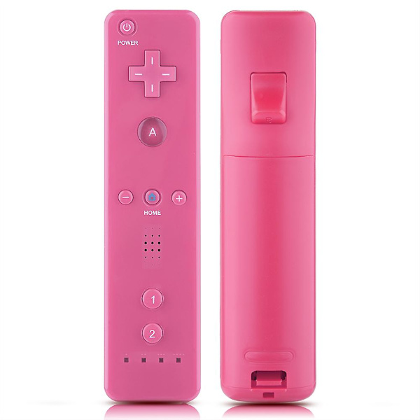 Gamepad-controller med analog joystick til WiiU/Wii-konsol (Pink)