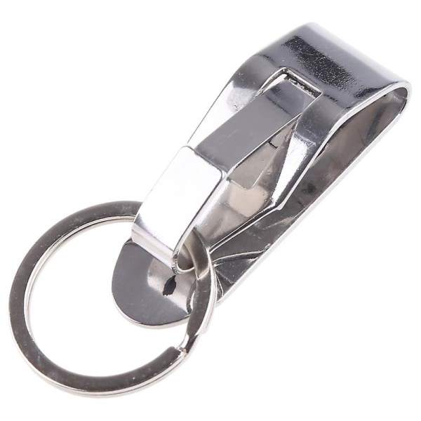 Rustfrit stål Nøglering Sikkerhed Clip On Heavy Duty Bælte Nøgle Clip Bælte Nøglering