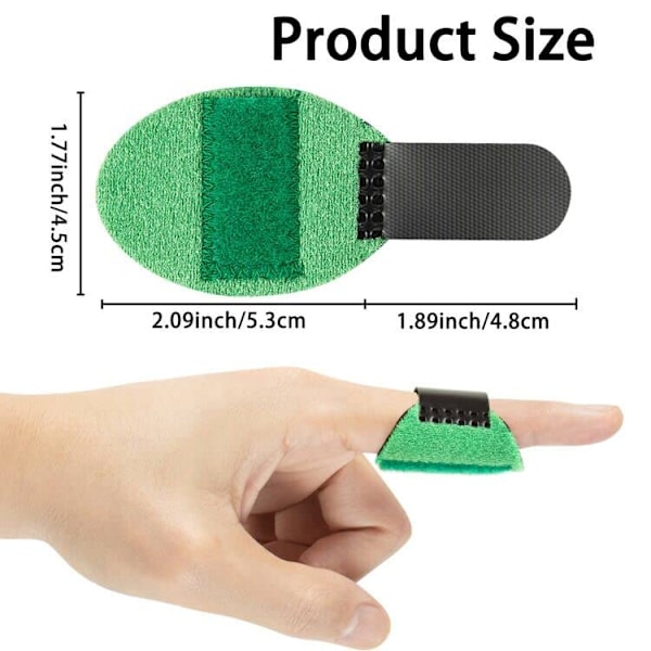 8 stk. Finger Skinne Justerbar Udløser Finger Skinne Finger