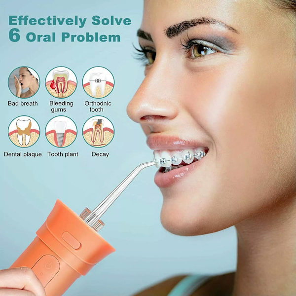 Oral Irrigator Vattentråd Vattentråd Sladdlös Bärbar Tand