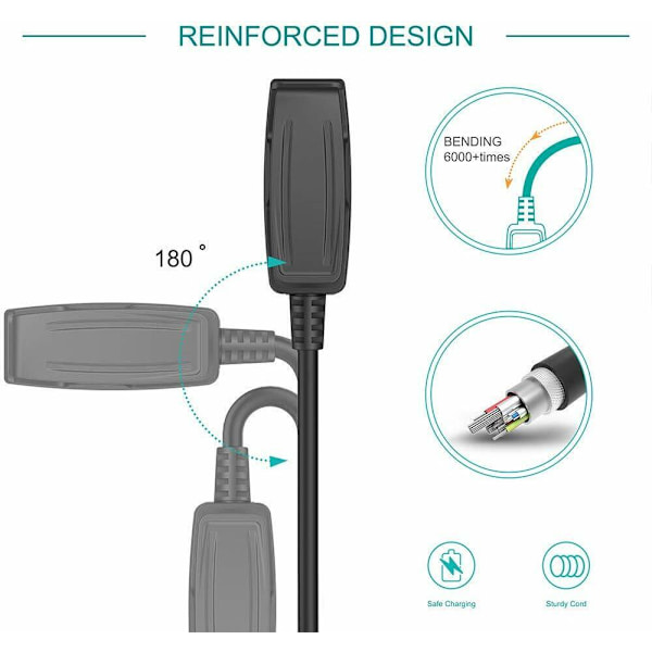 Lader for Garmin Forerunner 35 30 230 235 630 USB-ladekabel for data