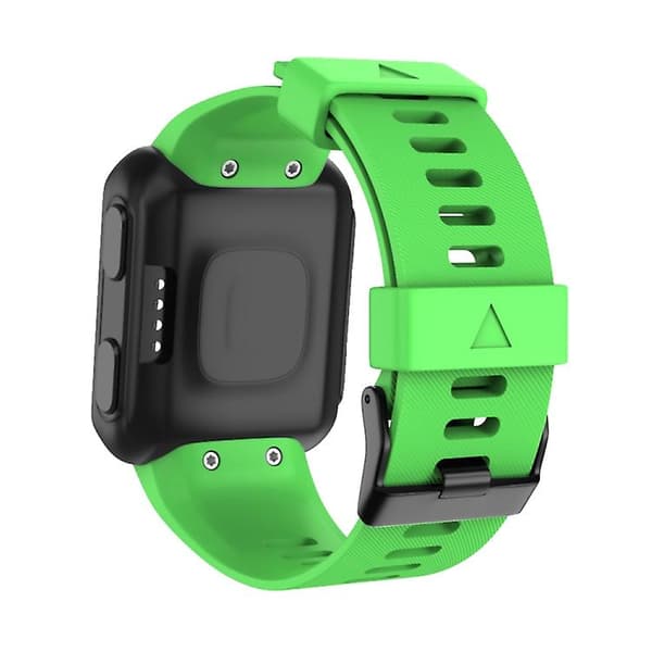 Til Garmin Forerunner 35 Black Buckle Silicone Watch Band Green