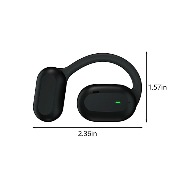Trådlösa Bluetooth-hörlurar med ledningskontroll Bluetooth 5.3 öronsnäcka