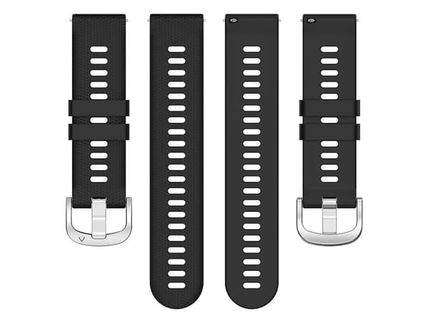 Garmin Forerunner255 22mm musta ristikudos silikoniranneke