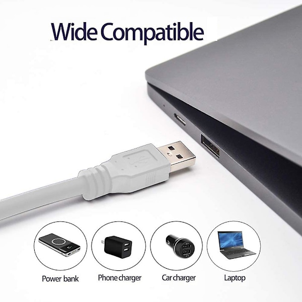 Touch Dimmable Led Usb Lys, Usb Bærbar Lys, 3-niveau Justerbar Lys White