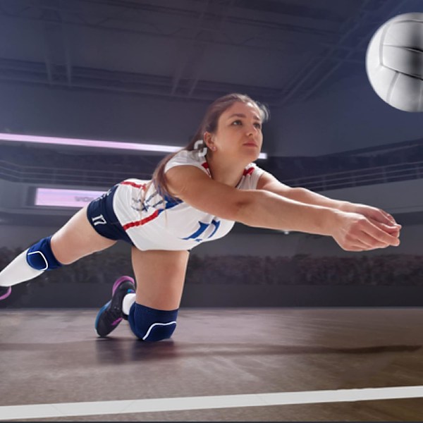 Volleyball Knæpuder til Dansere. Beskyttende Knæpuder til Voksne