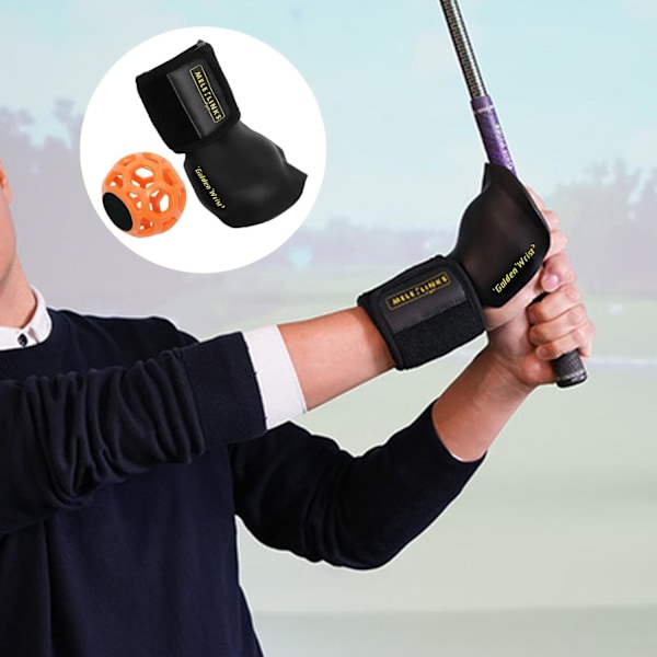 Golf Svingtræningsbold | Golftræningshjælpemidler | Smart Bold Holdningskorriger med Korrigerende Armbånd og Bold | Håndledstræner til Golfbegyndere |