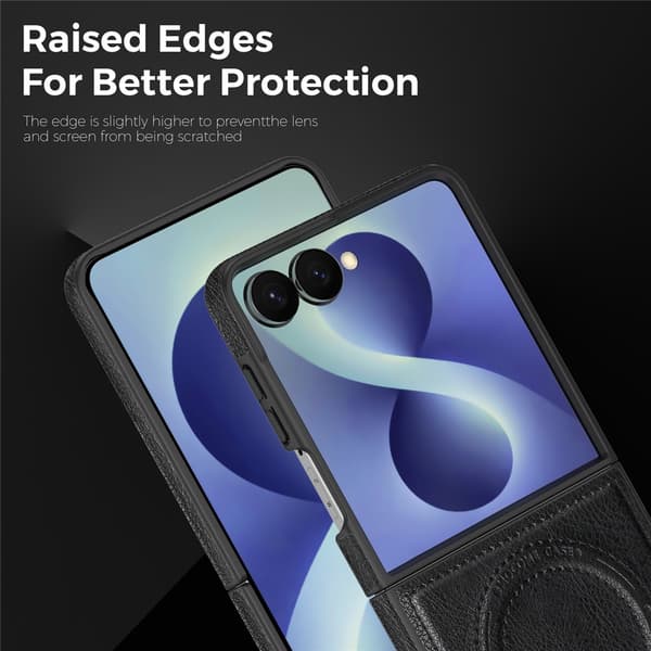 Magnetisk deksel til Samsung Galaxy Z Flip8 med sammenleggbart stativ Light Purple