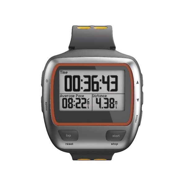 För Garmin Forerunner 310xt Tvåfärgs watch Grey Yellow