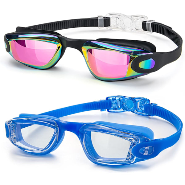 Barnsimglasögon 2-pack Simglasögon med UV-skydd, Anti-Dimma, Inga läckage