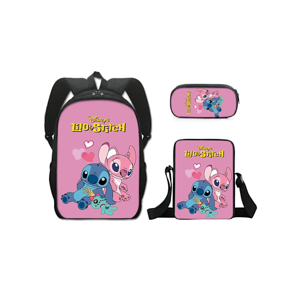 Stitch Student Ryggsekk Tredelt Sett 16 Tommer13