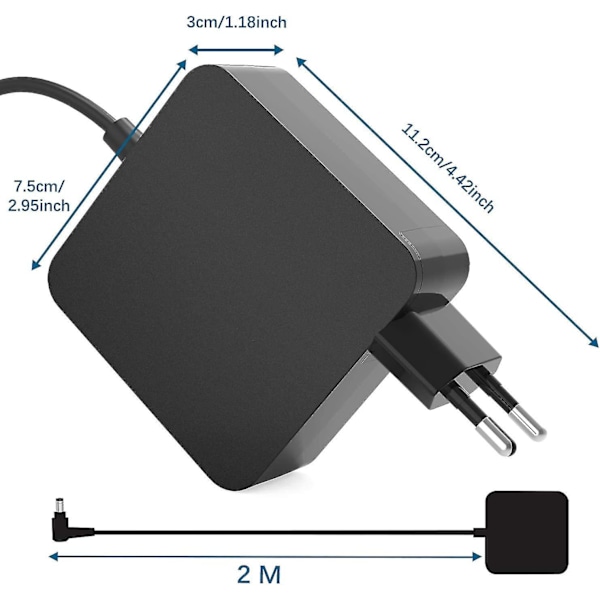 65w Asus bärbar laddare för Asus X551 X551m X751 X751m X751l X751sa X550 X550la