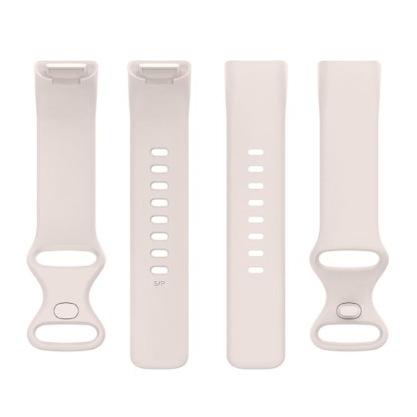 For Fitbit Charge 5 silikonklokkerem Moon White