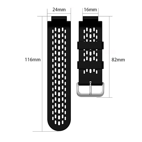 Hengittävä kulutusta kestävä Smart Watch Rannekoru Rannekoru Yhteensopiva Garmin Approach S4/s2 Navy Blue