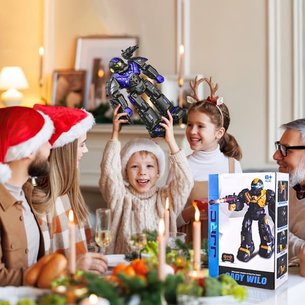 RC Robotleker Oppladbare Smarte Robotleker med Fjernkontroll Talking Dancing Robot Lilla