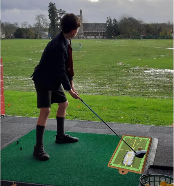 Golf Treningsmatte for Svingdeteksjon - Premium Impact Matte