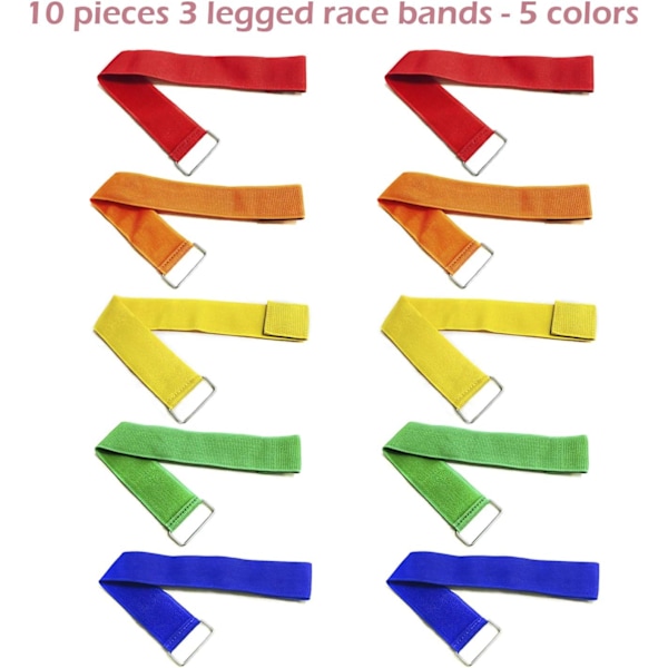 10 STK 3-bens Race Trebens Race Hållbar Fast Elastisk Bind Rpe Clrful 3 Ben Race Band fr K Vuxen utdr Kul 10 STK 3-bens Race 10 STK 3