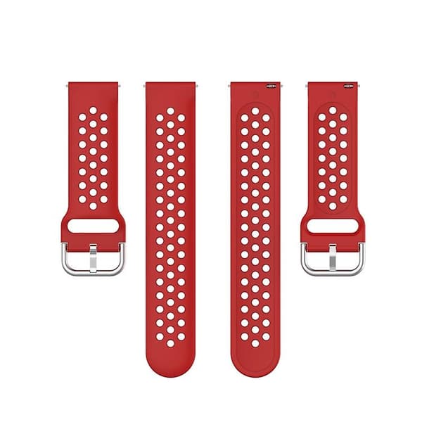 23 mm for Fitbit Blaze / Fitbit Versa 2 Universal Sport Silikon Klokkebånd Red