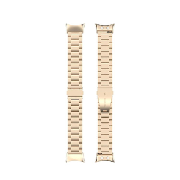 För Garmin Forerunner 45 / 45s / Swim 2 Universal Three Beads Watch i rostfritt stål Champagne Gold