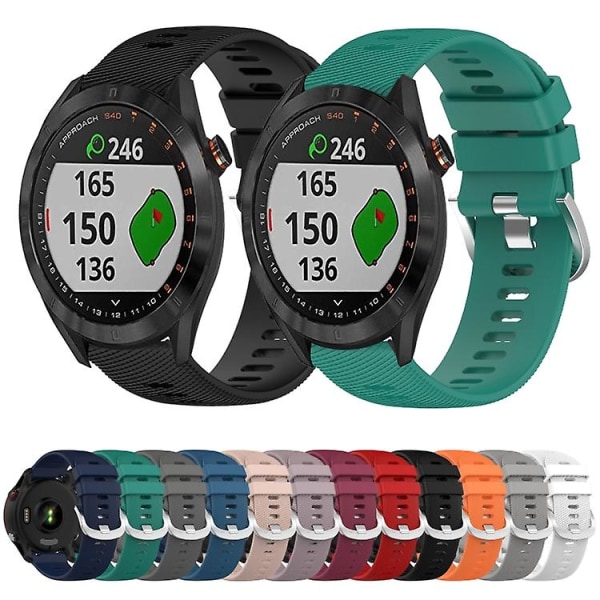 Garmin Approach S40 20 mm yksivärinen pehmeä watch Red
