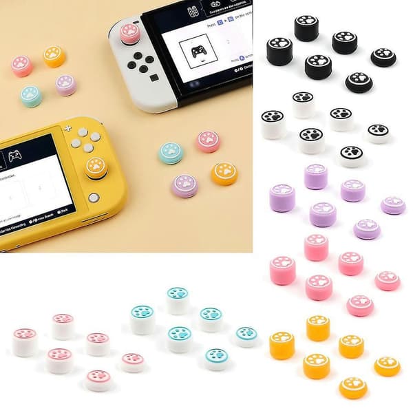 For Switch / Lite / Oled Analog Stick Cover 6pc Cat-claw Thumb Grips-caps