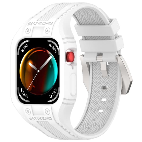 Rem til Huawei Watch Fit 3/Fit 4 Integreret silikonerem (hvid)