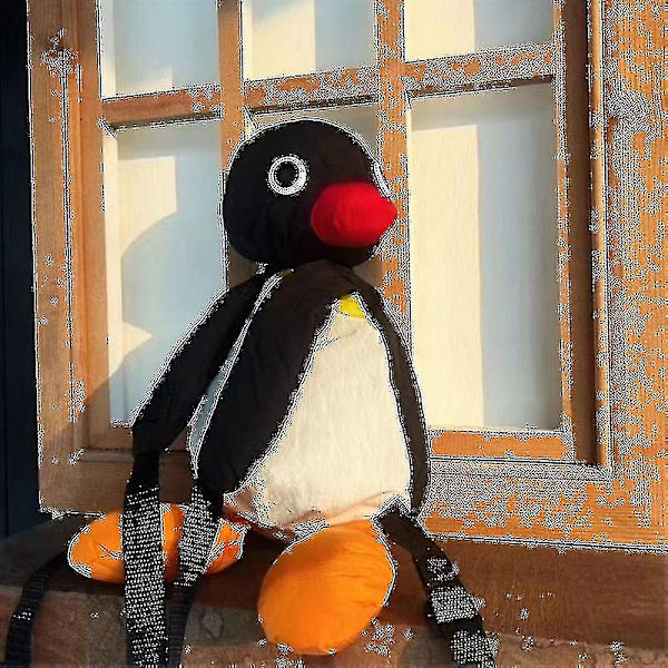 Pingvin Plysch Ryggsäck Cartoon Söta Pingued Plysch Leksak Mjukt Stoppat Djur Axelväska För Barn Flickor Jul Födelsedagspresenter
