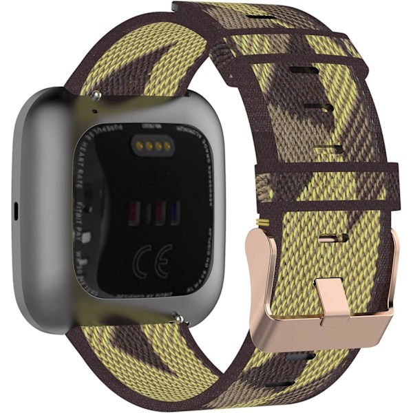 Passar Fitbit Versa 2 klocka Kvinnor Män, Vävd Nylon Snabb
